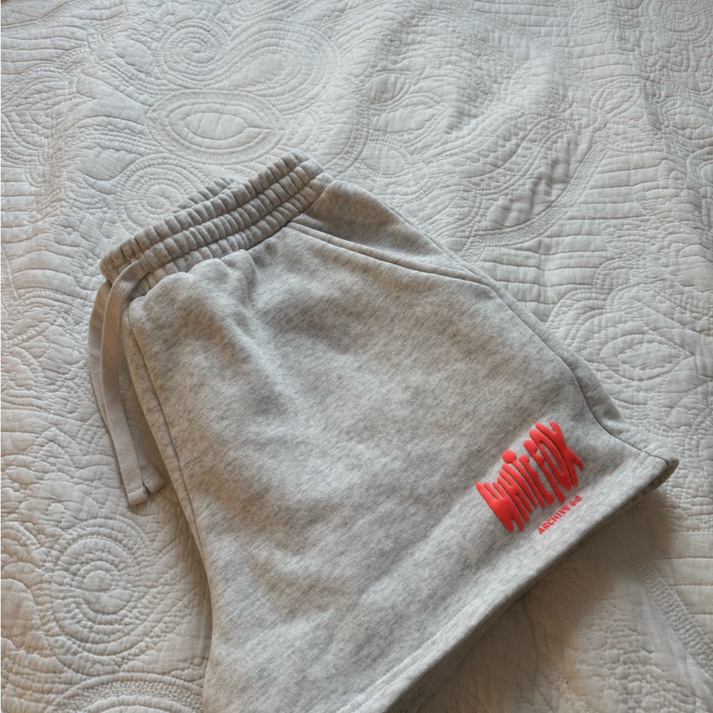 White fox sweat shorts